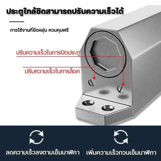 โช๊คประตู แบบตั้งค้าง ที่ปิดประตูอัตโนมัติ 30-150 กิโลกรัม เปิดปิดอัตโนมัติ โช๊คอัพประตู แข็งแรง ทนทาน