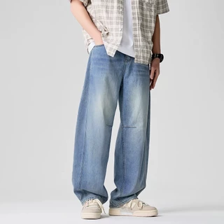B&R แฟชั่นรุ่นใหม่ กางเกงยีนส์ Jeans สไตล์สตรีท เข้าได้กับทุกชุดในชีวิตประจำวัน สิ่งจำเป็นสำหรับผู้ชายอินเท