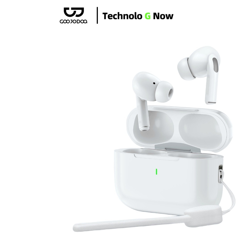 GOOJODOQ J206 หูฟังบลูทูธ Ai การแปลเสียงข้อความ หูฟัง Bluetooth 5.3 หูฟังไร้สาย ผู้ช่วยเสียงอัจฉริยะ