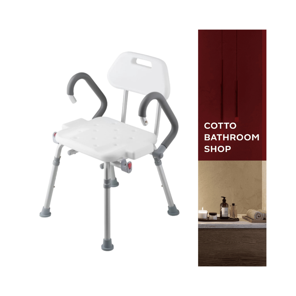 COTTO เก้าอี้นั่งอาบน้ำ ปรับระดับ/ย้ายที่ได้ H101S