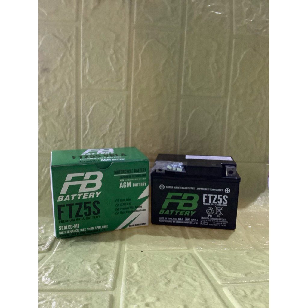 แบตเตอรี่FB(12V5A)เวฟทุกรุ่น หรืออื่นๆ