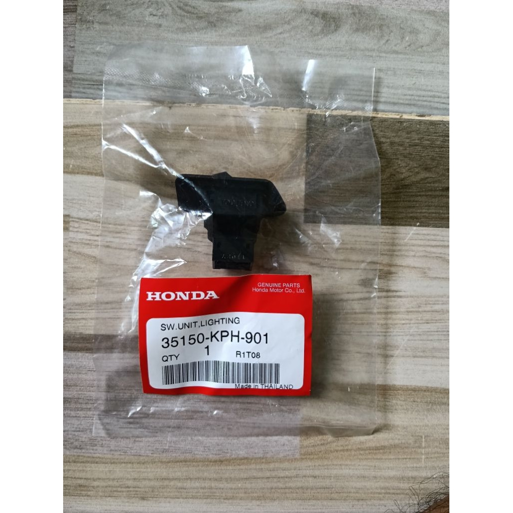 สวิทช์ไฟสำเร็จรูป ปิดเปิดไฟ HONDA Wave125sหัวเถิก แท้เบิกศูนย์ 35150-KPH-901