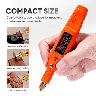 TASKTOOL เครื่องเจียร์ mini ปรับความเร็วได้ อุปกรณ์เสริม 25/155 ชิ้น เครื่องเจียร์ไฟฟ้า เครื่องเจียร์