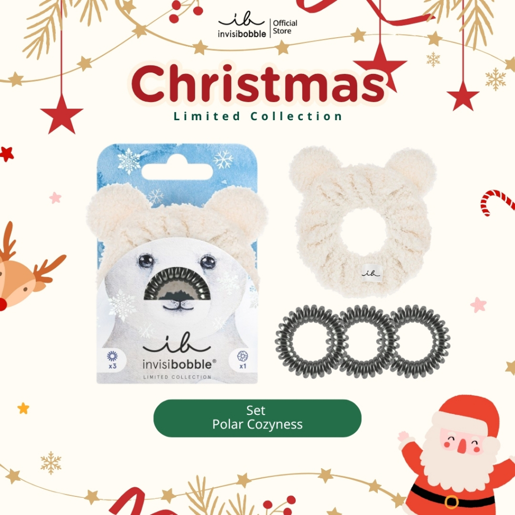 invisibobble ยางรัดผม ถนอมเส้นผม HOLIDAY Set Polar Cozyness - Limited (1 กล่องบร
