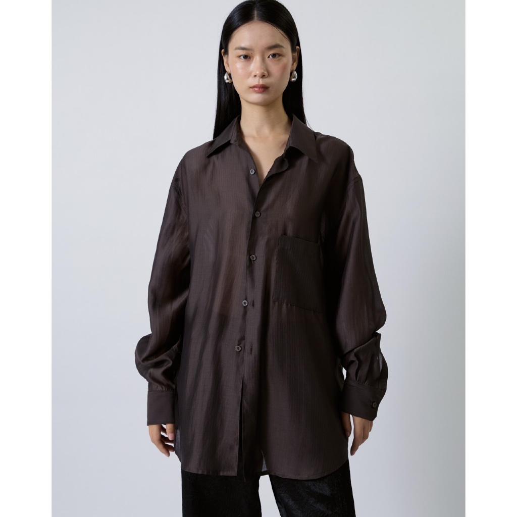 AMR DE SAISON ( AIMER ) - Oversized Shirt with AIMER Embroidery - รูปที่ 2