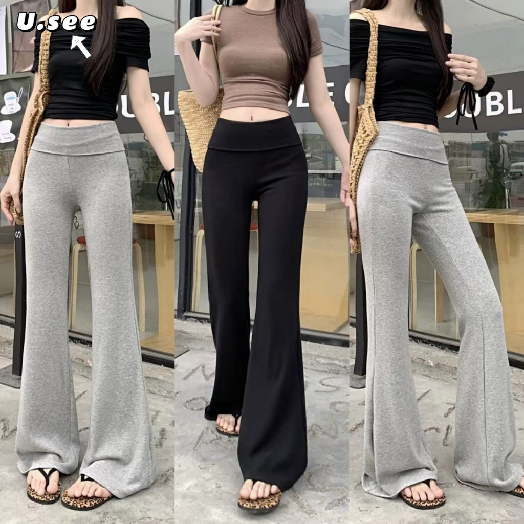 กางงเกงขายาว กางเกงผู้หญิง สไตล์ลำลอง ออกแบบสวย ใส่สบาย#1295