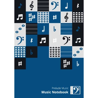 สมุดบรรทัด 5 เส้น สำหรับเขียนโน้ต ขนาด A4 จำนวน 40 หน้า (Music Staff Book) Stave Paper Note book