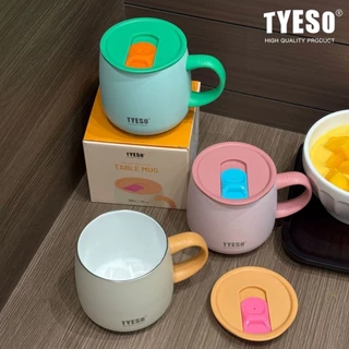 แก้วกาแฟtyeso รุ่นเคลือบด้วยเซรามิค ขนาด355mlมี4สี