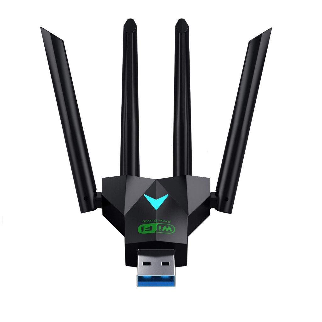 wifi receiver 6500Mbps 5.8GHz อันทรงพลัง ตัวรับ WiFi แบบ Dual Band ระยะไกล USB3.0 WiFi