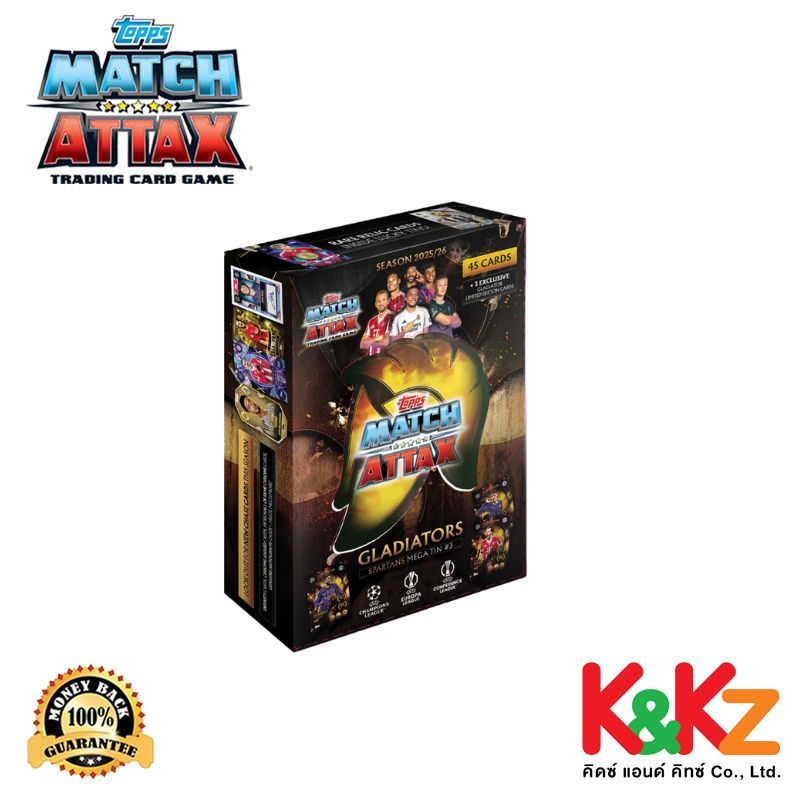 Topps Match Attax UCC 25/26 Mega Tins 'Spartans' #3 / การ์ดฟุตบอล UCC แมตช์แอทแทค กล่องเหล็ก เมก้าทิน สีเหลือง