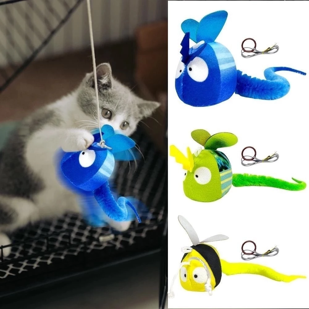 ของเล่นแมวตุ๊กตาแมลงมีเสียงนก