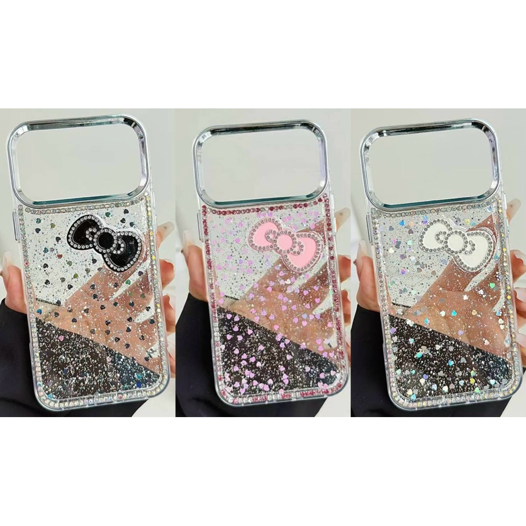 “พร้อมส่ง“เคสเรซิ่นโบว์ i17/17Pro/17Air/17Promax