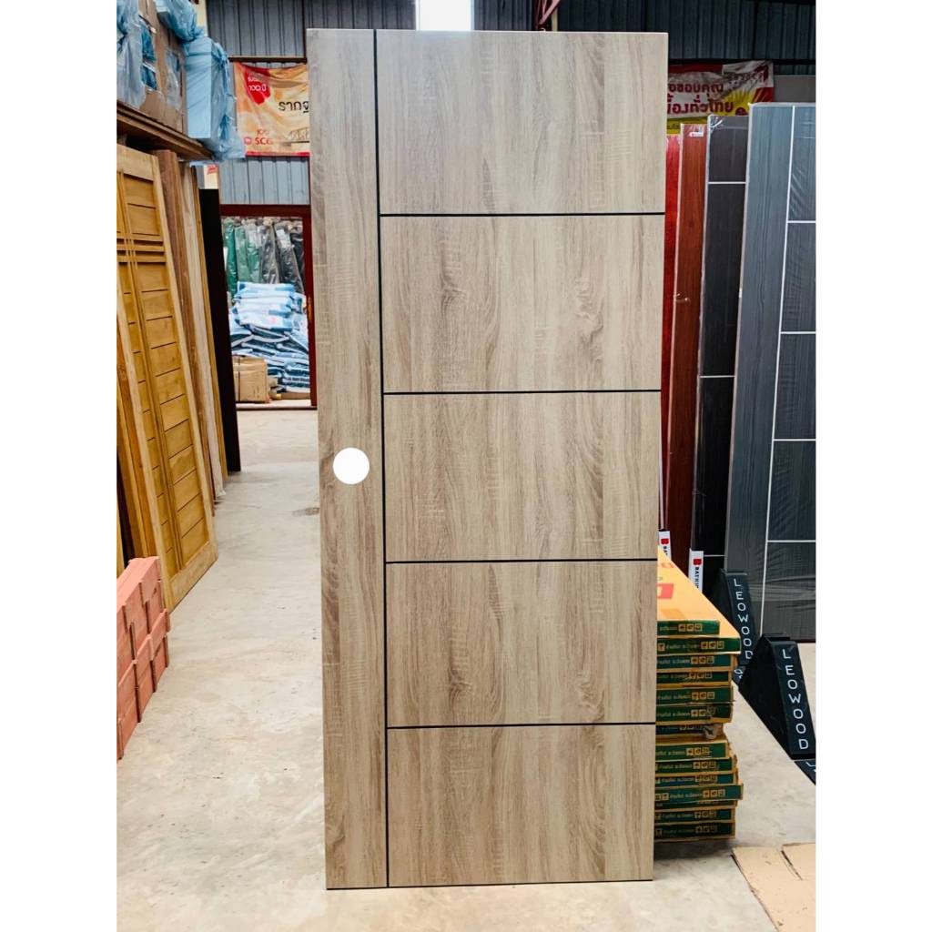 ประตูบานไม้อัดโมเดิร์นภายใน> กรุณาอ่านรายละเอียดสินค้าให้ชัดเจนก่อนสั่งซื้อ - รูปที่ 5