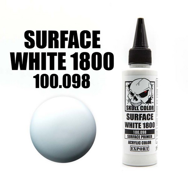 (ส่งด่วนใน กท) Skull Color 100.098 Surface White 1800 60 ml (Surface Primer) 8853100903984 (สี)