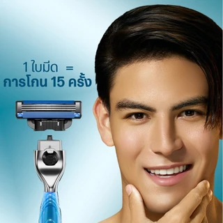 ยิลเลตต์ มัคทรี พลัส ใบมีดโกน แพ็ค 6 ชิ้น GILLETTE MACH3+ BLADE 6 CARTRIDGES REFILLS