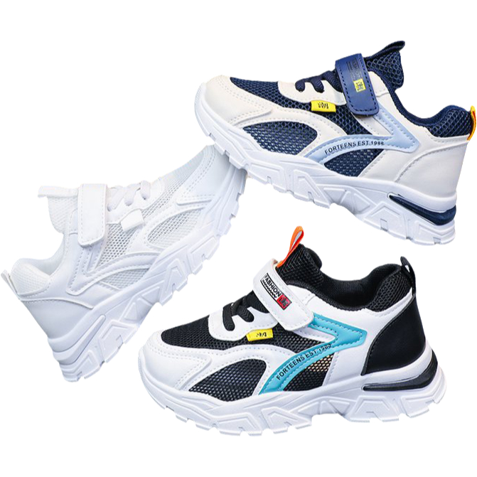 Mini Monarch รองเท้าผ้าใบเด็ก พื้นนุ่มกันลื่น PVC ระบายอากาศ