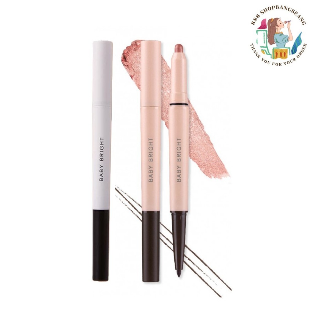 อินไลเนอร์แอนด์อายไลท์เตอร์ เบบี้ไบร์ท  Baby Bright In Liner & Eyelighter 2in1 ไม่มีกล่อง