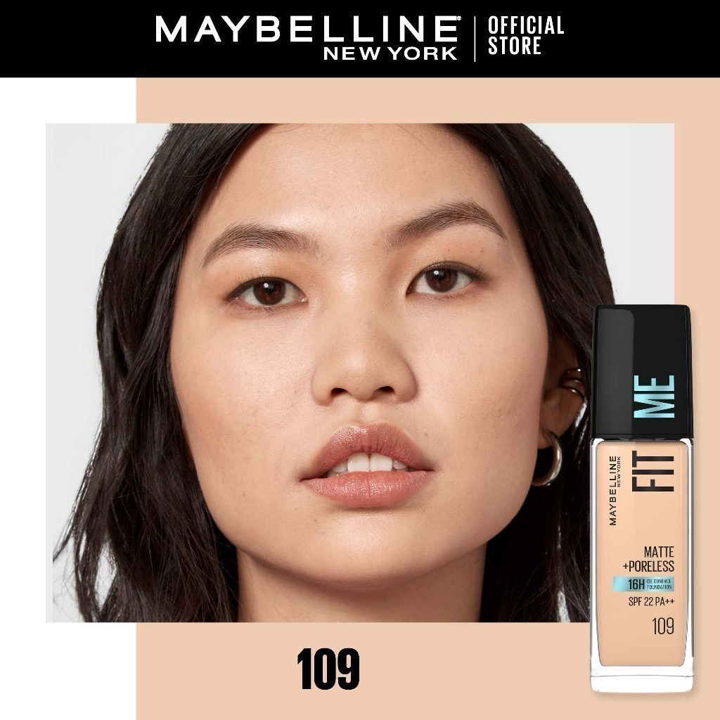 MAYBELLINE FIT ME MATTE & PORELESS LIQUID FOUNDATION - 109