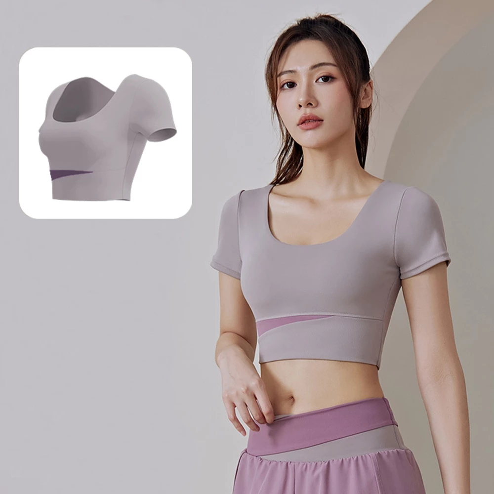 mvp sport ชุดกีฬา เสื้อโยคะ เสื้อผ้าโยคะ แผ่นรองหน้าอกคงที่ในตัว thumbnail 6