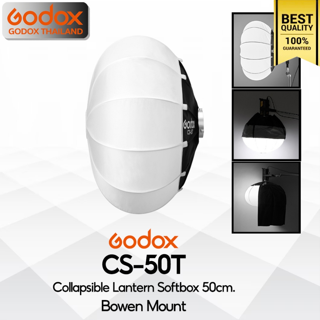 Godox Softbox CS-50T / CA-50D Collapsible Lantern Softbox 50 cm. - Bowen Mount / Godox Thailand