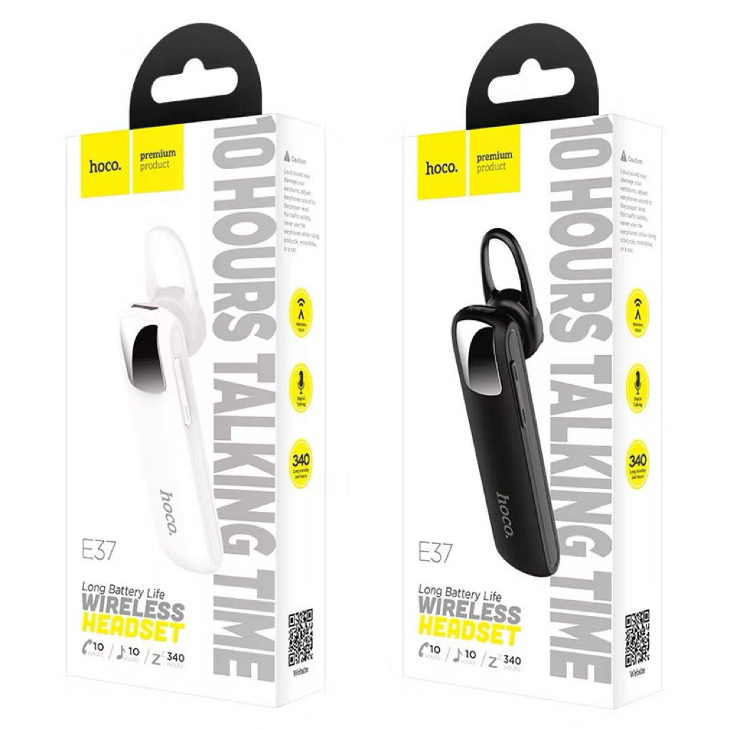 Hoco E37 แท้100% หูฟัง หูฟังไร้สาย Bluetooth V4.1 Wireless Headset Earphone หูฟังบลูทูธ Hoco_Store.