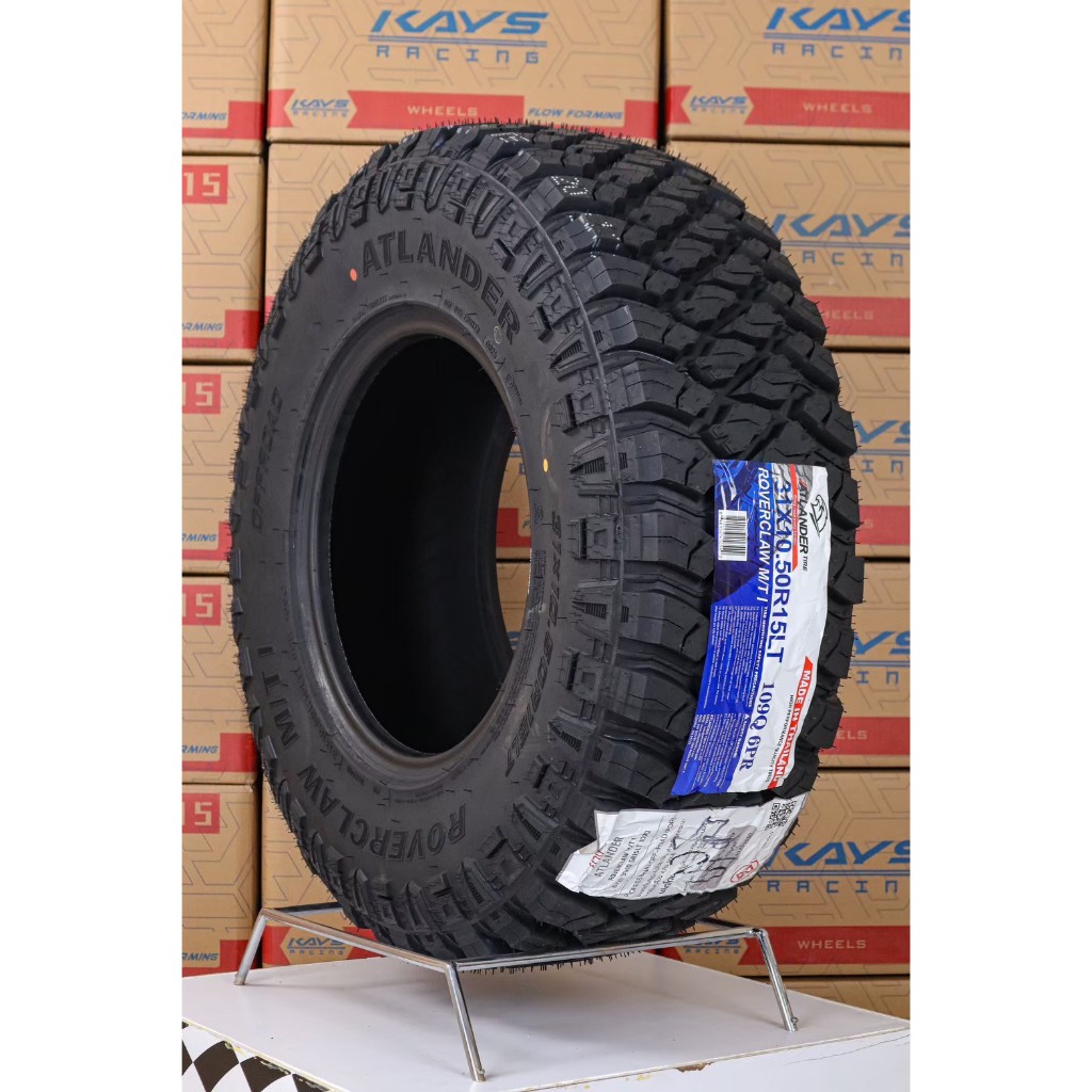 ยางขอบ15 31x10.5 R15LT ปี 25 ATLANDER รุ่น Roverclaw MT ยางไทย