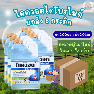 ยกลัง📦ไดควอตไดโบรไมด์ 4 ลิตรx 6 กระติก จิงโจ้ทอง ยาฆ่าหญ้าใบ…