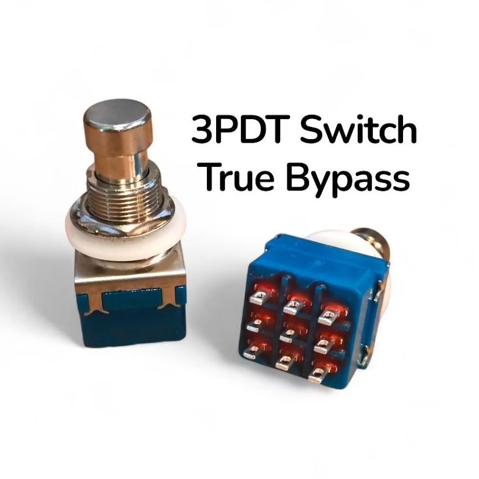 3PDT Foot Switch 9 ขาสำหรับงาน DIY เอฟเฟกต์