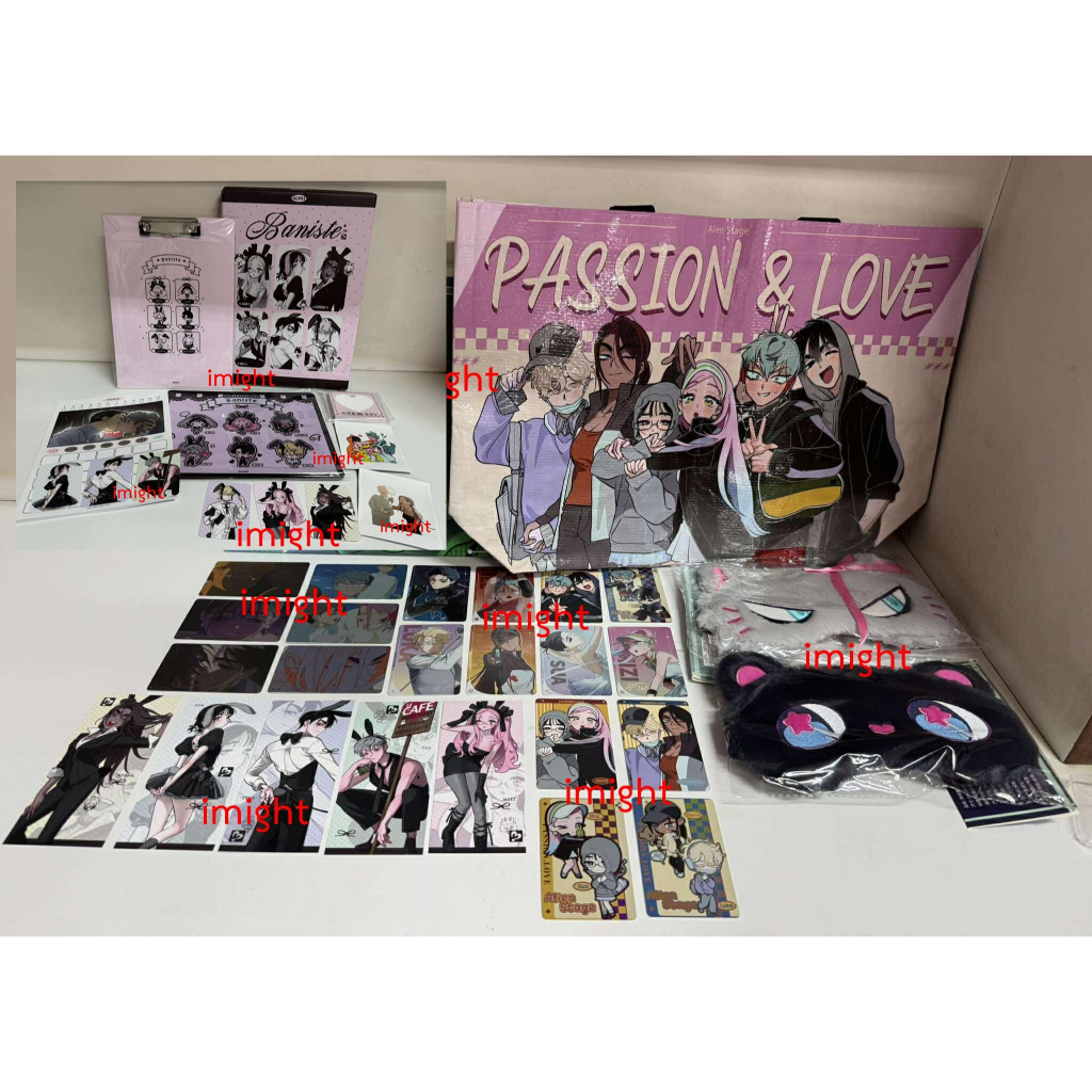 AlienStage X ANIPLUS คาเฟ่กระต่าย / ครบรอบ 3 ปี passion love : ตั๋ว การ์ด ผ้าปิดตา