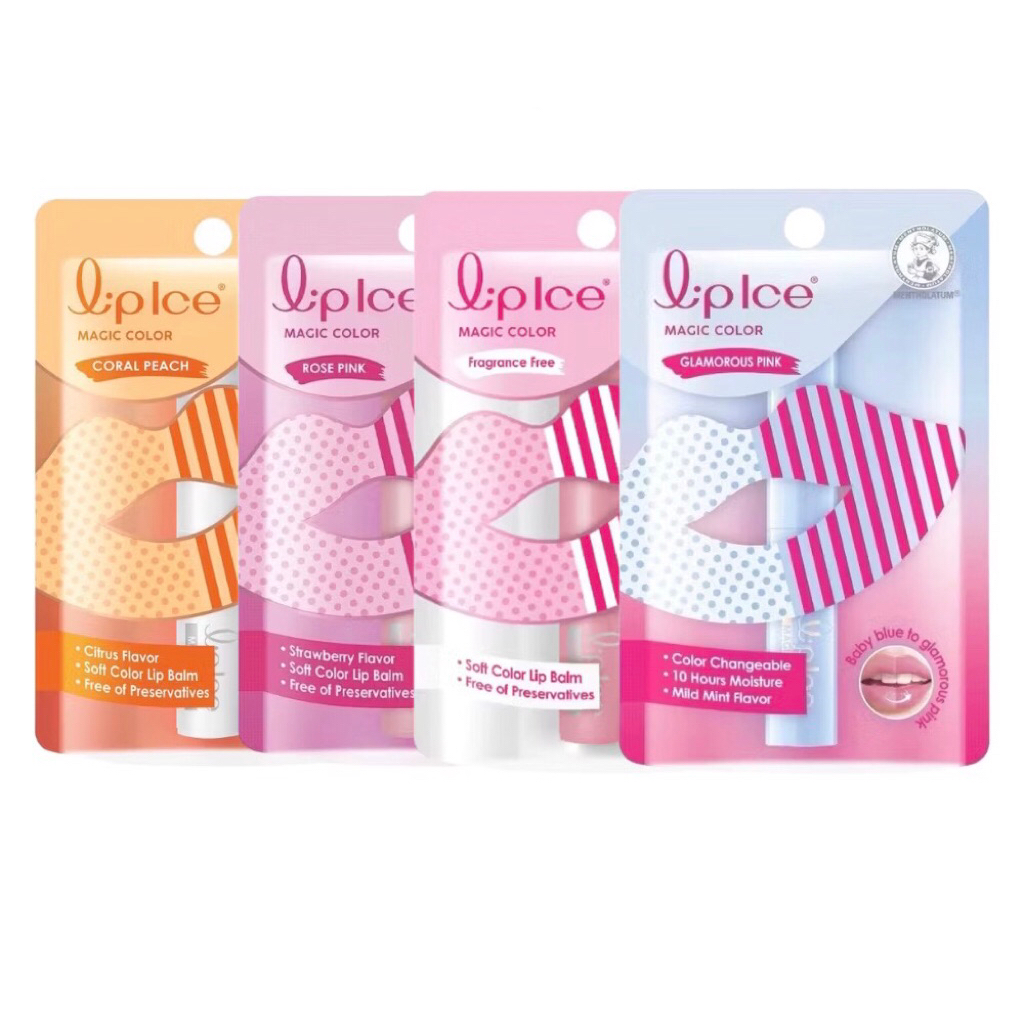 Mentholatum Lipice Magic Color 2g. เมนโทลาทัม ลิปไอซ์ เมจิค คัลเลอร์ 2กรัม.{1แท่ง}