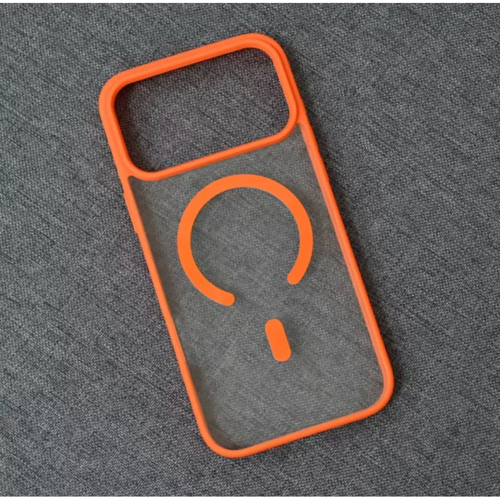 (มีส่งด่วน)เคสใสแม่เหล็กไอโฟน 17 วัสดุดี ช่วยกันกระแทกได้