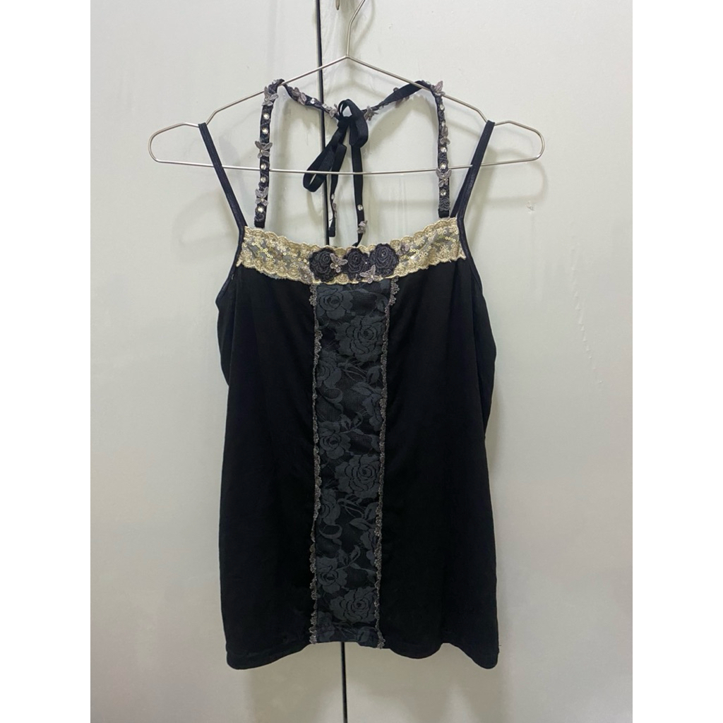 เสื้อสายเดี่ยวผูกคอdark coquette