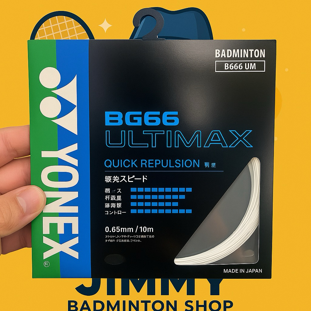 BG66 ULTIMAX JP YONEX เอ็นแบดมินตัน ขนมาจากญี่ปุ่น💯🇯🇵