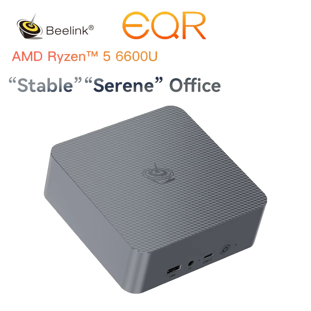 คอมพิวเตอร์ขนาดเล็ก mini PC Beelink EQR6 AMD Ryzen5-6600U For  Business & Office PC