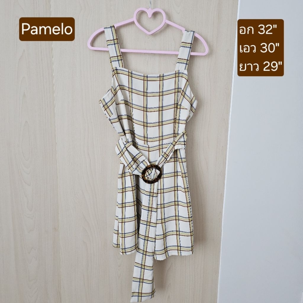 Used Pamelo jump suit ขาสั้นแท้ 100%