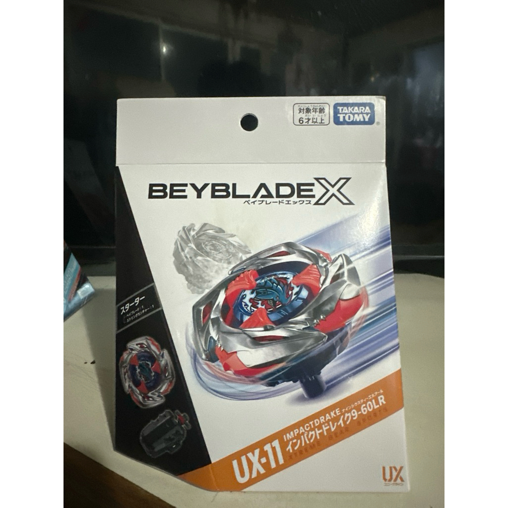 [สินค้าพร้อมส่ง] Takara Tomy Beyblade X UX-11 Starter Impact Drake 9-60LR ของแท้