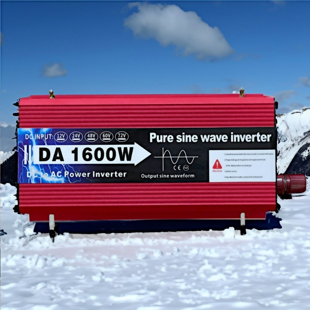 DA inverter 1600W/2200W 12v/24V อินเวอร์เตอร์เพียวซายเวฟ100% ตัวแปลงไฟ Dc to Ac ตัวแปลงไฟรถ สินค้าพร