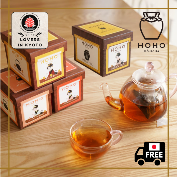 ［ส่งตรงจากเกียวโต］HOHO HOJICHA/ถุงชาโฮจิฉะ ยูซุ พีช สตรอว์เบอร์รี่,6 ชิ้น,อุจิ,ดีไซน์สไตล์ญี่ปุ่น