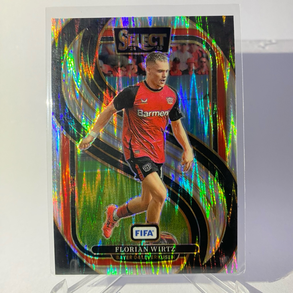 การ์ดนักฟุตบอลสำหรับสะสม FLORIAN WIRTZ, BAYER LEVERKUSEN, MEZZANINE, PANINI SELECT 2025
