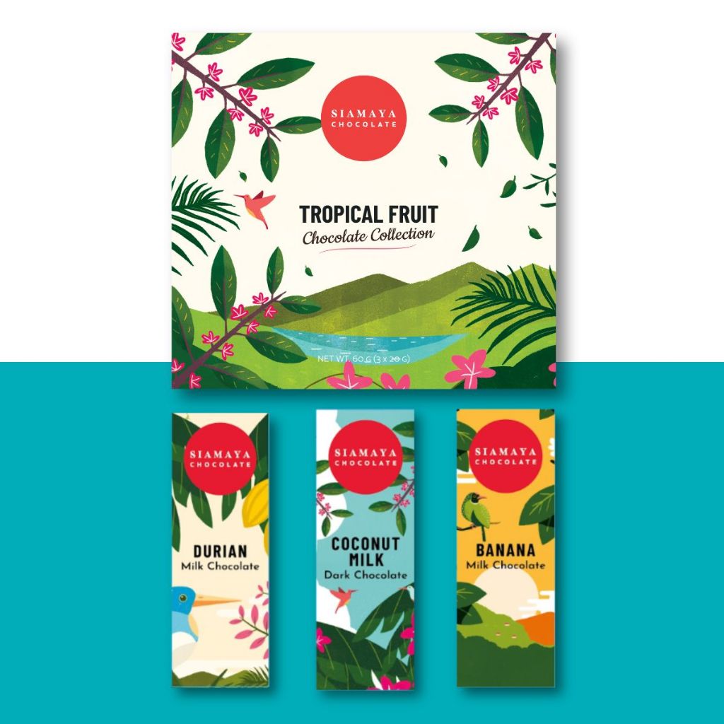 Gift Box Tropical Fruit Chocolate Collection