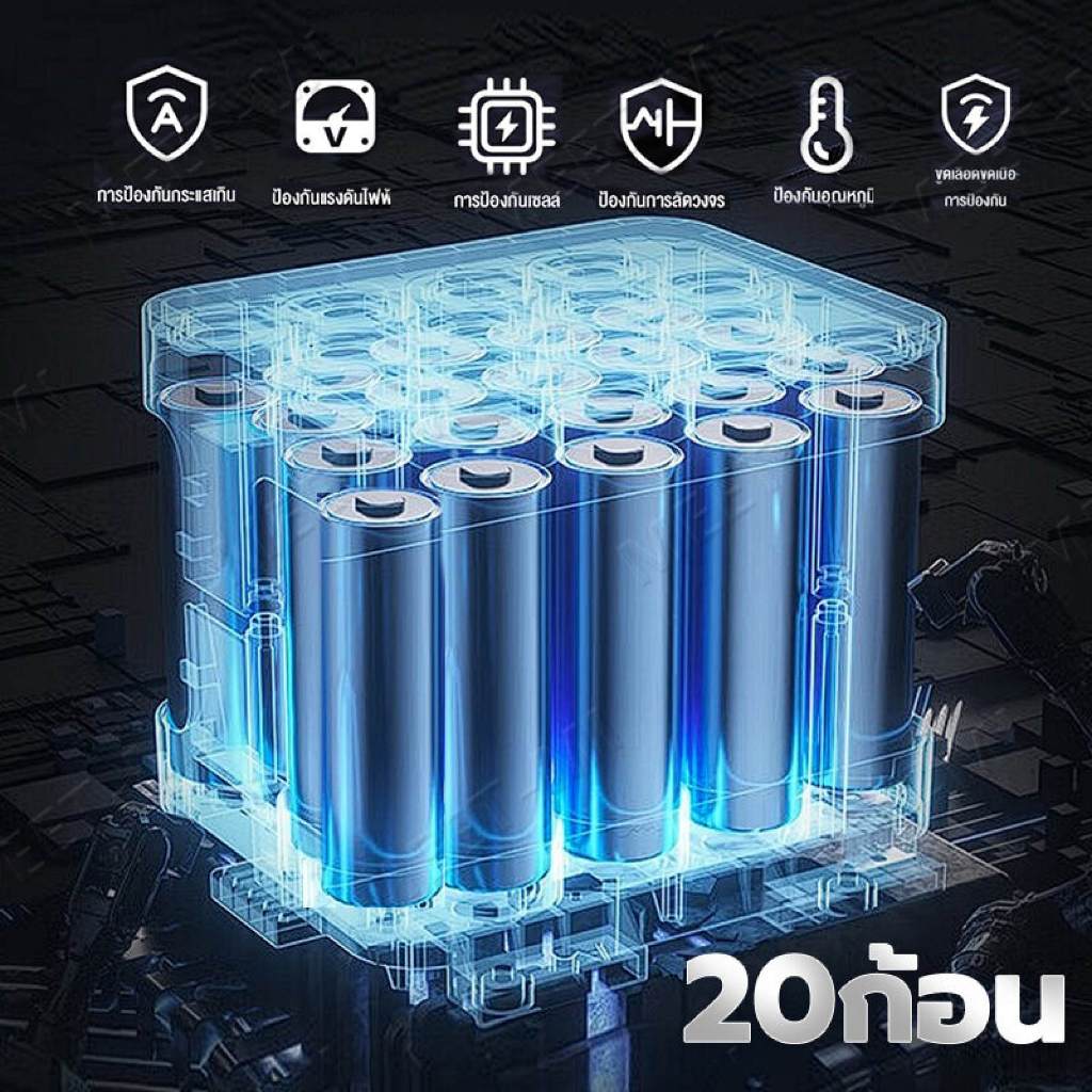 แบต21vลิเทียม แบตเตอรี่ MAKITA เครื่องมือไฟฟ้าเครื่องชาร์จแบตเตอรี่ Makita battery 21V 24000mah เหมาะสำหรับเลื่อยไฟฟ้า ส - รูปที่ 3