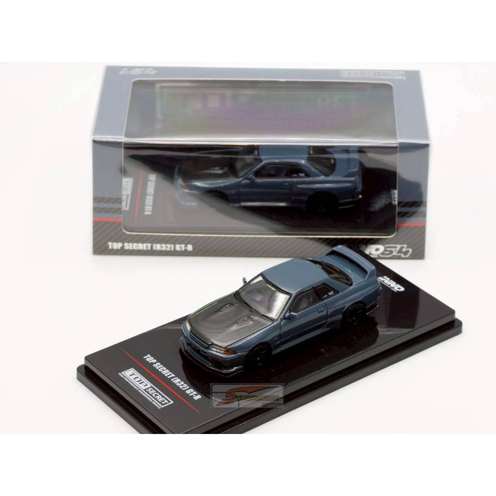 INNO 64 1/64 TOP SECRET (R32) GT-R STEALTH GREY
