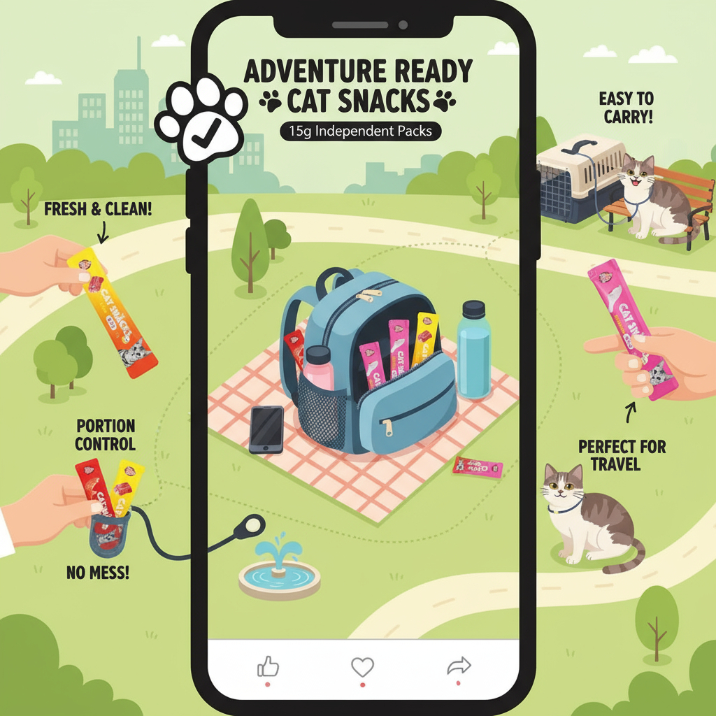 Boqi Factory ขนมแมว ขนมแมวเลีย สุดอร่อย 15 กรัม สินค้า มีพร้อมส่ง 🐱😻😻😸😸😺 Cat Snacks - รูปที่ 7