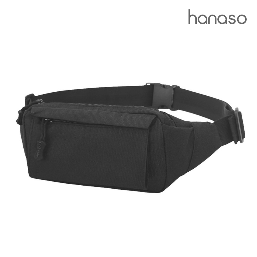 Hanaso กระเป๋าคาดเอว waist bag กันน้ำ ลายทหาร คาดอก สะพายข้าง