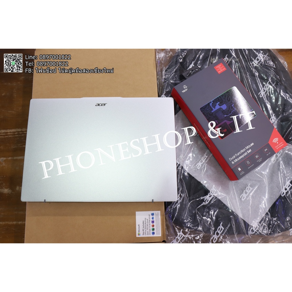 ของใหม่แกะกล่อง Acer Swift Go 14 SFG14-73-54C7 (RAM 16) ขาย 20,900 บาท