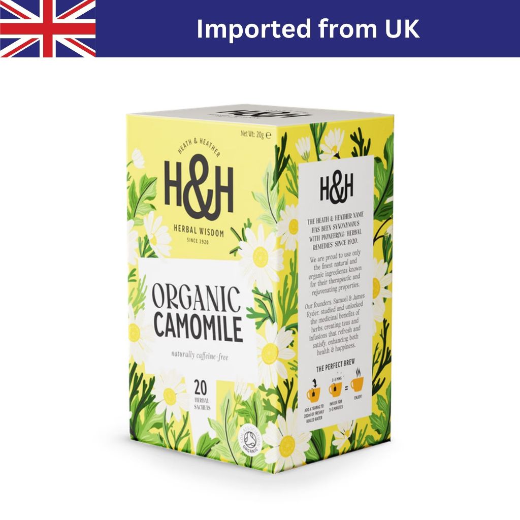 Heath & Heather Organic Camomile Tea (20 Bags / 20g) ชาอังกฤษ ชาซอง ชาออร์แกนิก