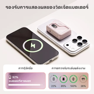 Handin powebank 20000/30000mAh PD35W เครื่องชาร์จไร้สายแบบพกพา ชาร์จเร็ว ใช้งานกับโทรศัพท์มือถือทั้งระบบ