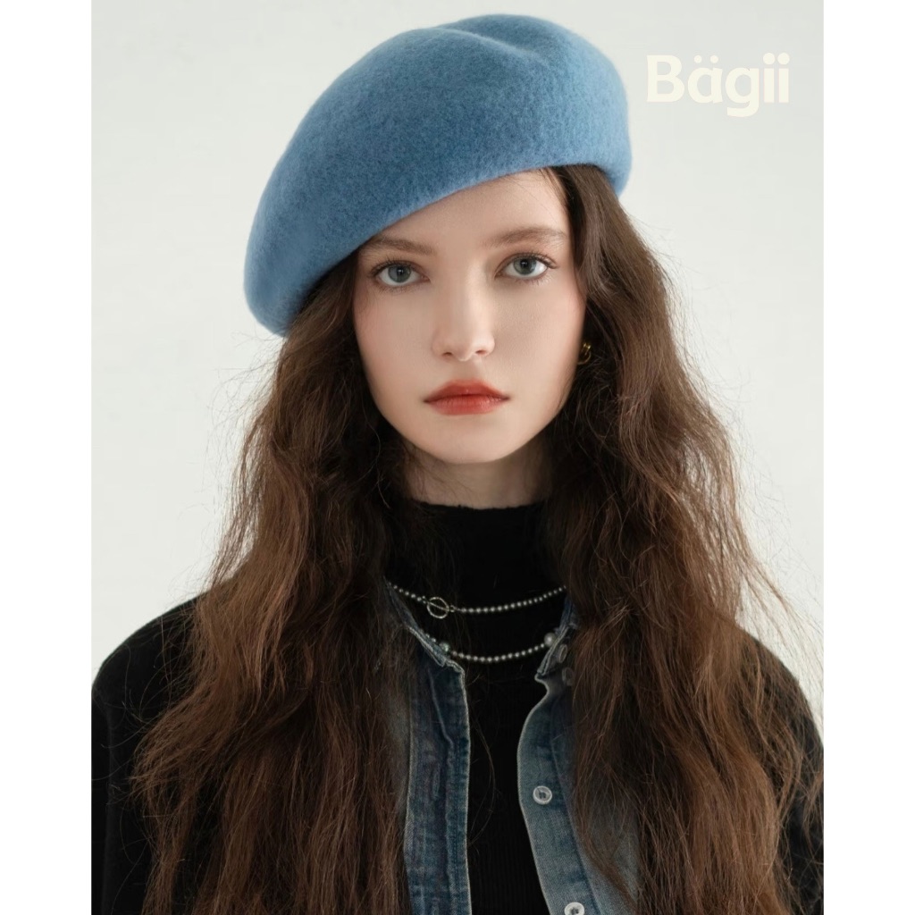 Bagii | Wool｜Colorful Beret| 100% wool | หมวกเบเรต์ ขนสัตว์ ผ้านิ่ม กันหนาว แมชง่าย ใส่สบาย BG102001