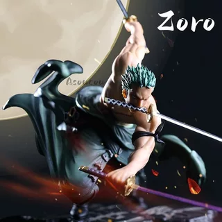 ฟิกเกอร์ซอร์โรวันพีซ 23 ซม ตกแต่งรถ โมเดลอนิเมะ จอแสดงผลห้องนั่งเล่น One Piece Roronoa Zoro ขนาดใหญ่ ของขวัญที่ยอดเยี่ยม