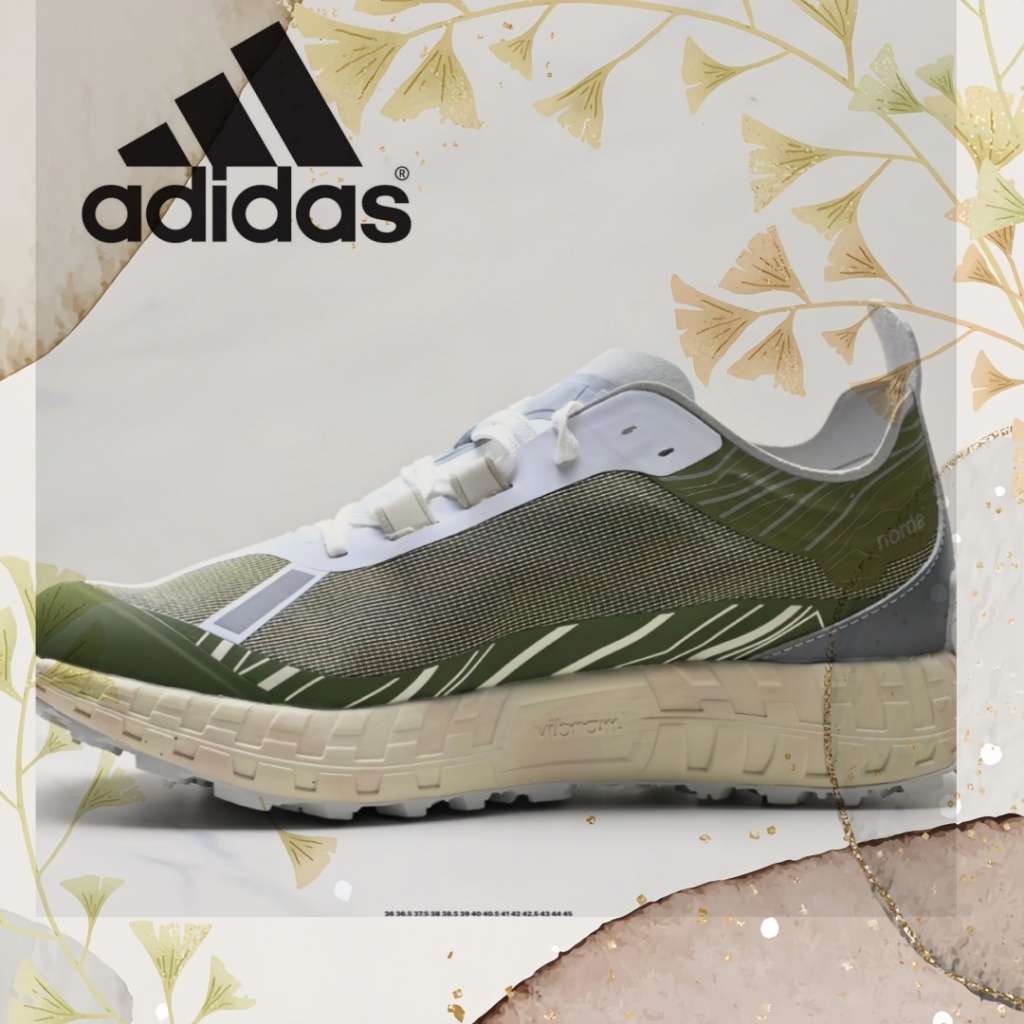 NORDA 001 สีขาว - เขียว รองเท้าผ้าใบ ของแท้ 100 % รองเท้า